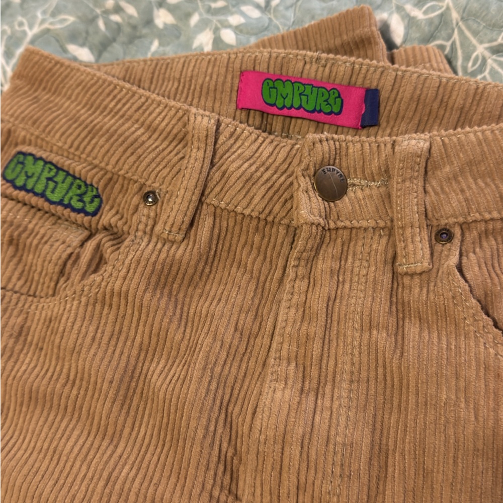 Empyre Corduroy Wide Leg Pants - Tan